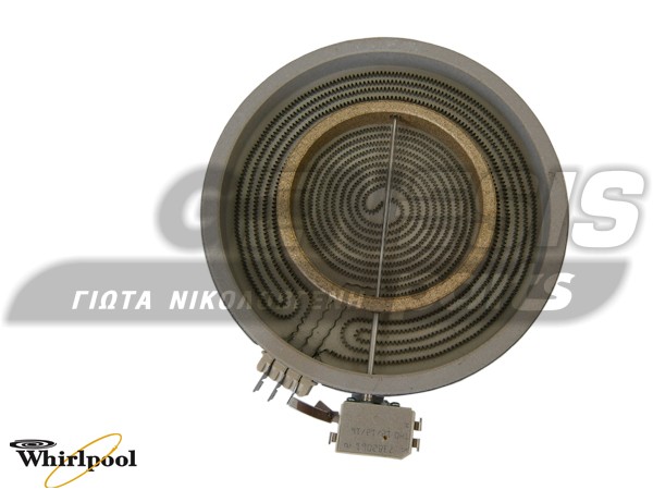 ΕΣΤΙΑ ΚΟΥΖΙΝΑΣ ΚΕΡΑΜΙΚΗ 230ΜΜ-130ΜΜ 2100/700W WHIRLPOOL 481231018895 image