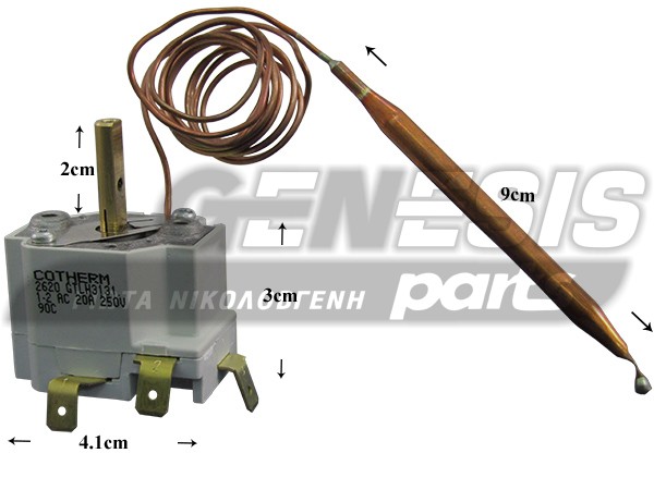 ΘΕΡΜΟΣΤΑΤΗΣ ΕΠΑΓΓ/ΤΙΚOΣ ΤΥΡΟΠΙΤΙΕΡΑΣ COTHERM 0-90 3ΕΠΑΦ. image