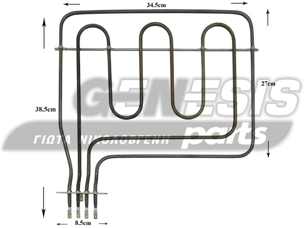 ΑΝΤΙΣΤΑΣΗ ΚΟΥΖΙΝΑΣ ΑΝΩ SIEMENS 900+1600W 230V 360720 image