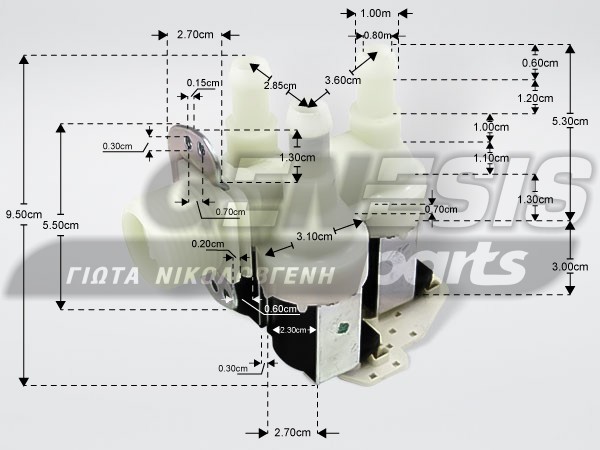 ΒΑΛΒΙΔΑ ΠΛΥΝΤΗΡΙΟΥ MIELE IIΙ ΓΩΝΙΑ 01678013 image