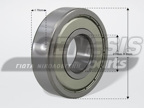 ΡΟΥΛΕΜΑΝ ΠΛΥΝΤΗΡΙΟΥ ELECTROLUX R 6305 ZZ 3790803104 image