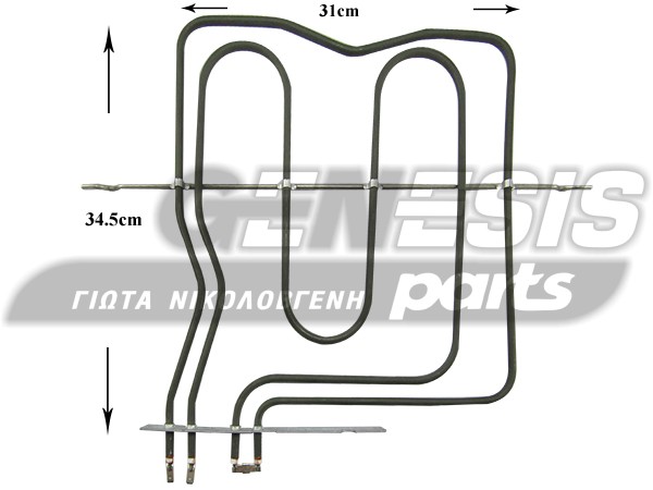 ΑΝΤΙΣΤΑΣΗ ΚΟΥΖΙΝΑΣ ΑΝΩ ARISTON 1000+1400W 016054 image