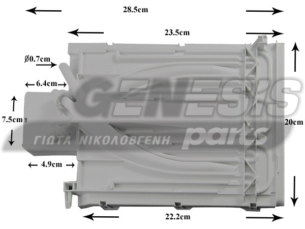 ΑΝΩ ΚΑΠΑΚΙ ΣΑΠΟΥΝΟΘΗΚΗΣ ΠΛΥΝΤΗΡΙΟΥ BOSCH SIEMENS 665582 image