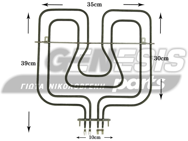 ΑΝΤΙΣΤΑΣΗ ΚΟΥΖΙΝΑΣ ΑΝΩ AEG ZANUSSI 800+1650W 3570411037 image