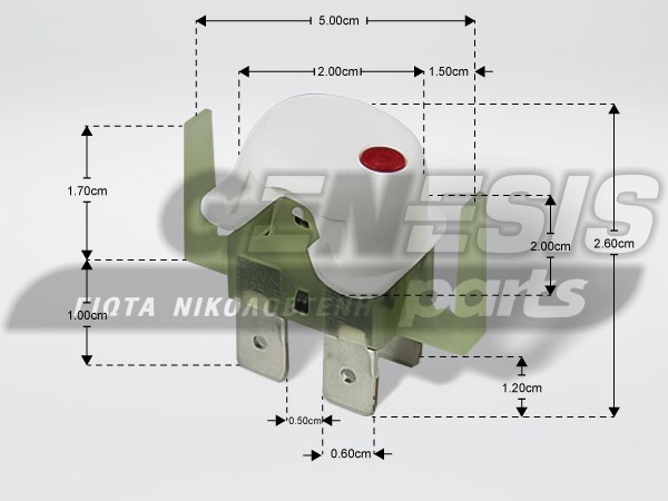 ΔΙΑΚΟΠΤΑΚΙ ΠΡΕΣΟΣΙΔΕΡΟY ROWENTA TEFAL 3 ΕΠΑΦΩΝ CS-00116541 image