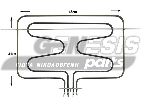 ΑΝΤΙΣΤΑΣΗ ΚΟΥΖΙΝΑΣ ΑΝΩ ARISTON 1050+2000W 141175 image