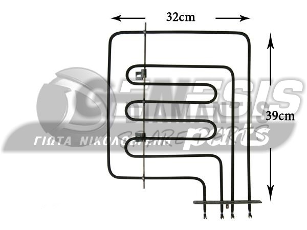 ΑΝΤΙΣΤΑΣΗ ΚΟΥΖΙΝΑΣ ΑΝΩ ZANUSSI 1200+1800W 3570074017 image